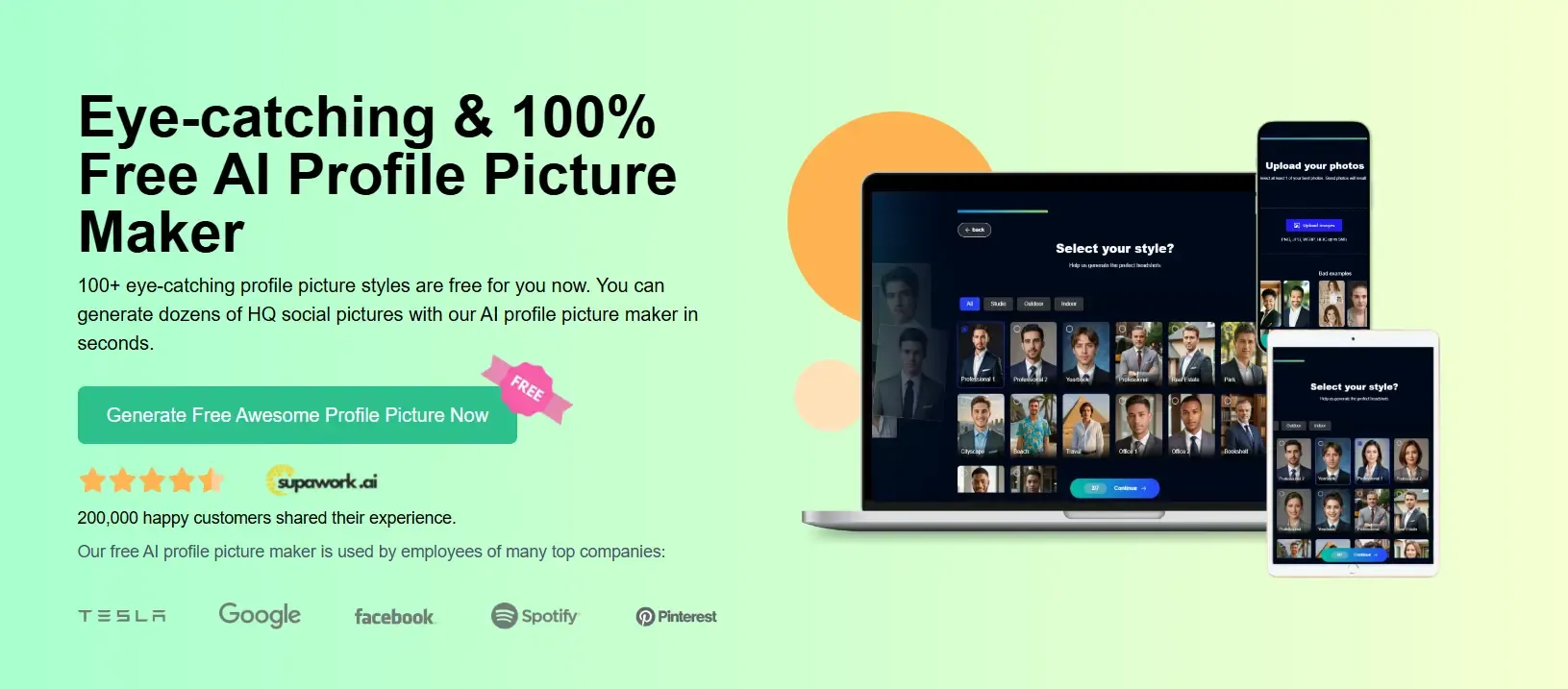 Supawork AI Profile Picture Makers