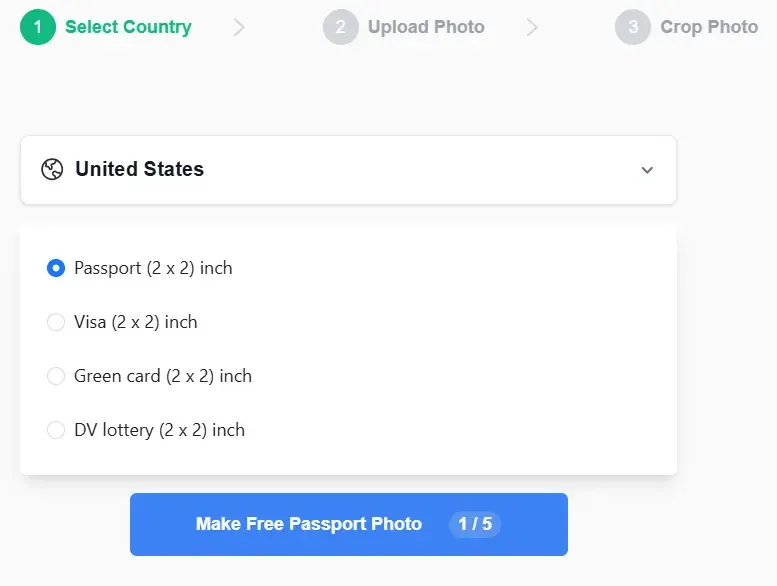 Uploading Your Photo to passport photo maker