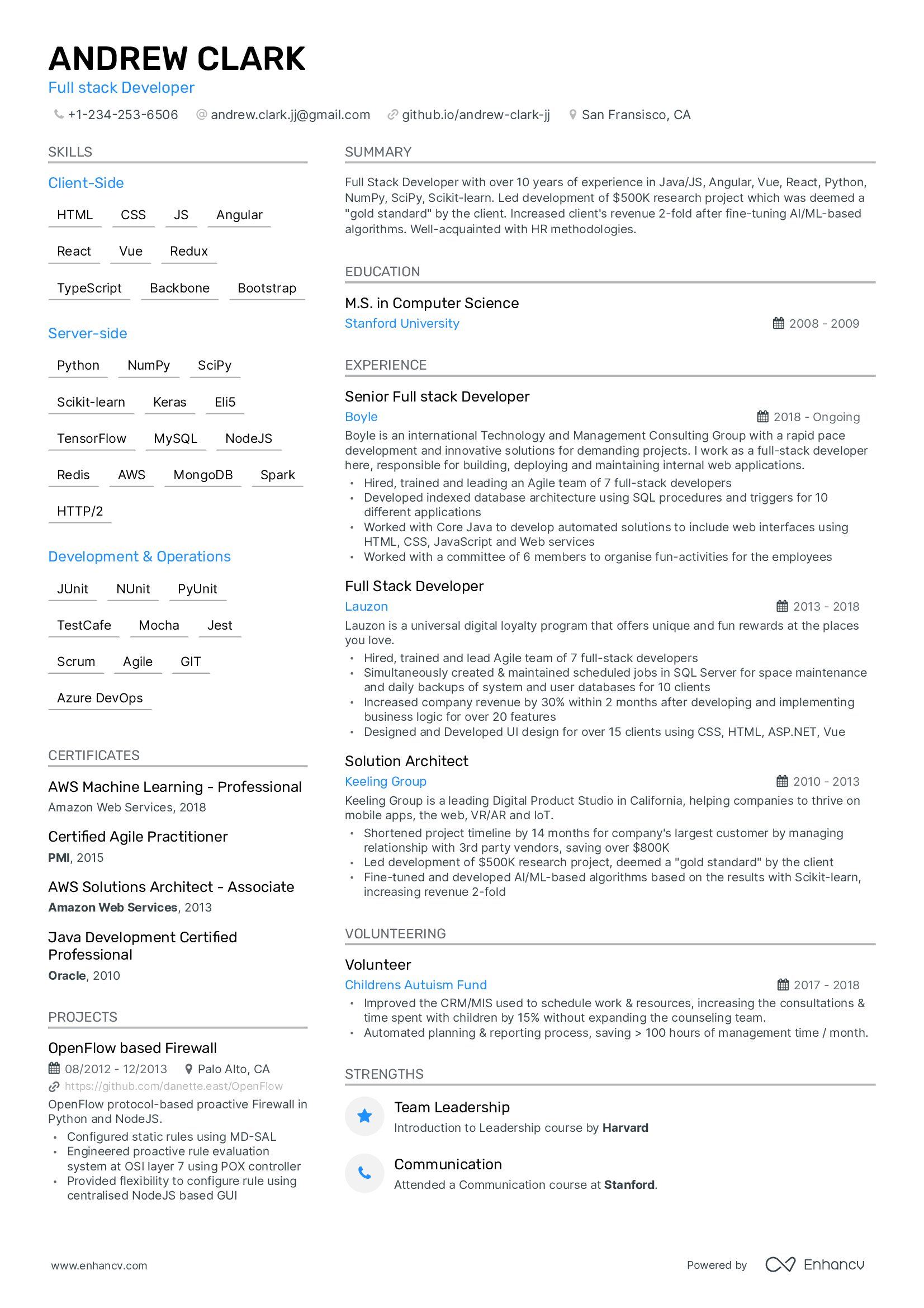 Stylish Resume Template