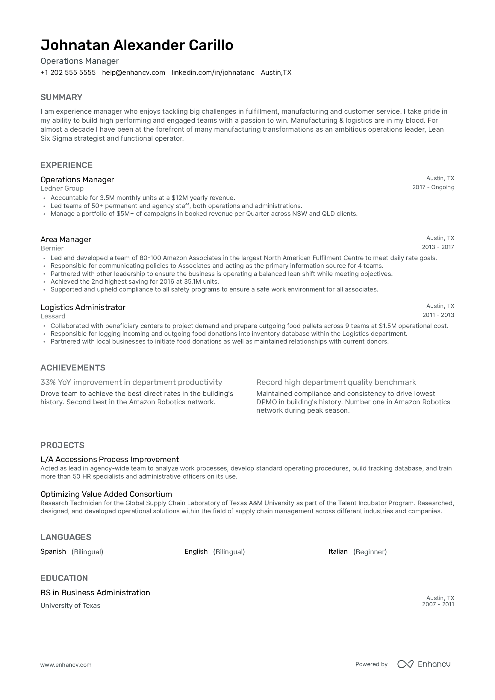 Stylish Resume Template