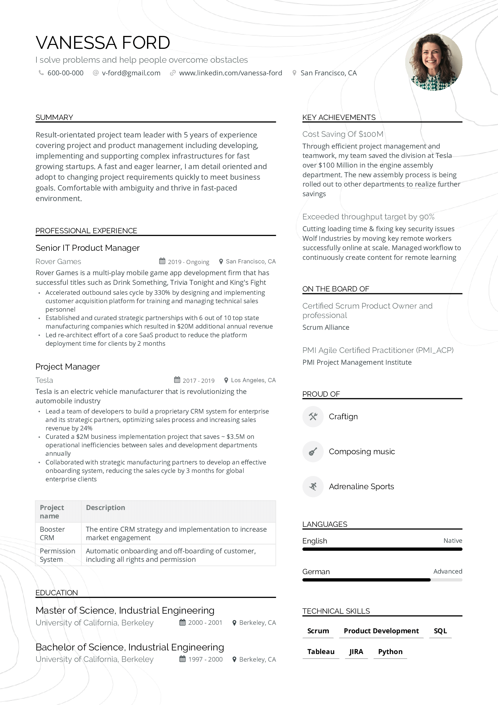 Stylish Resume Template