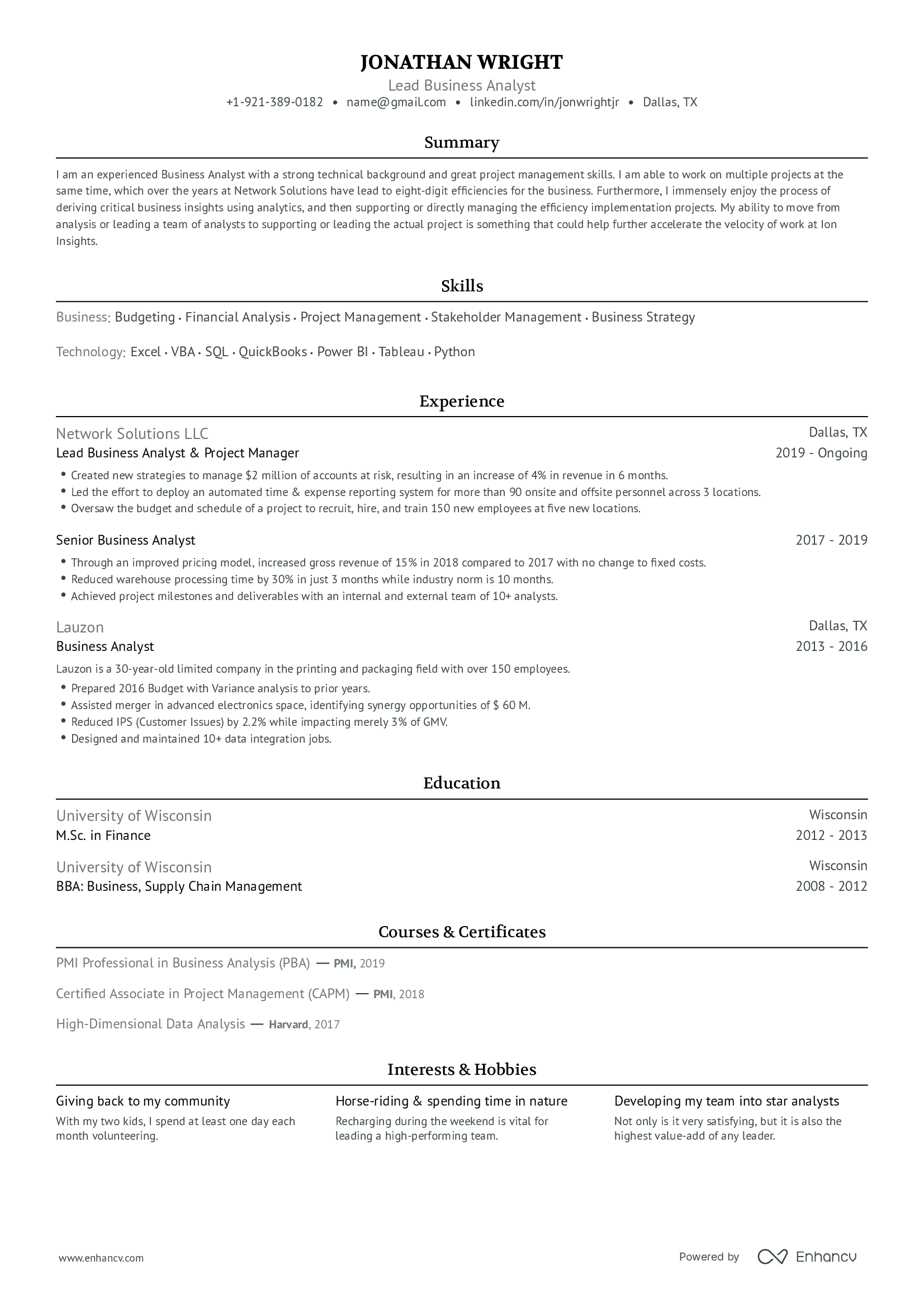 Stylish Resume Template